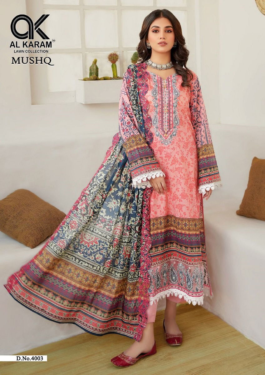 Mushq 4 By Al Karam Karachi Dress Material Catalog